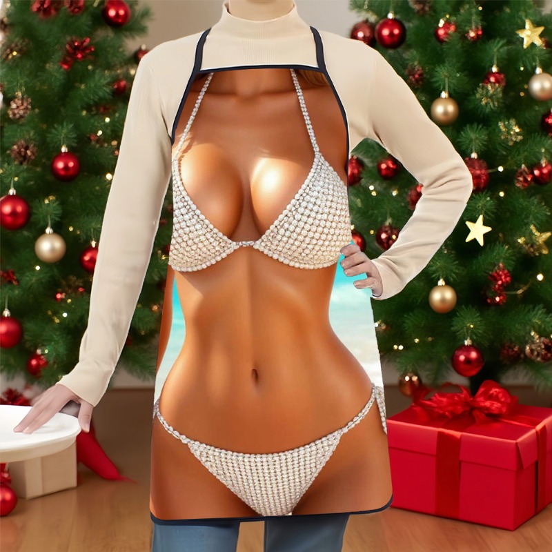 Baking Kitchen At Home - 1 szt. Fartuch z nadrukiem bikini