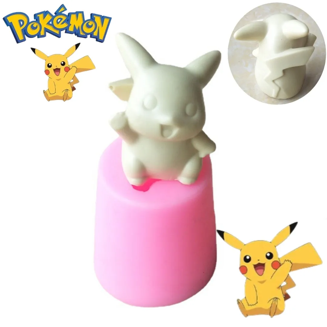 Baking Kitchen For Kids - Forma silikonowa 3D Pikachu do świec,