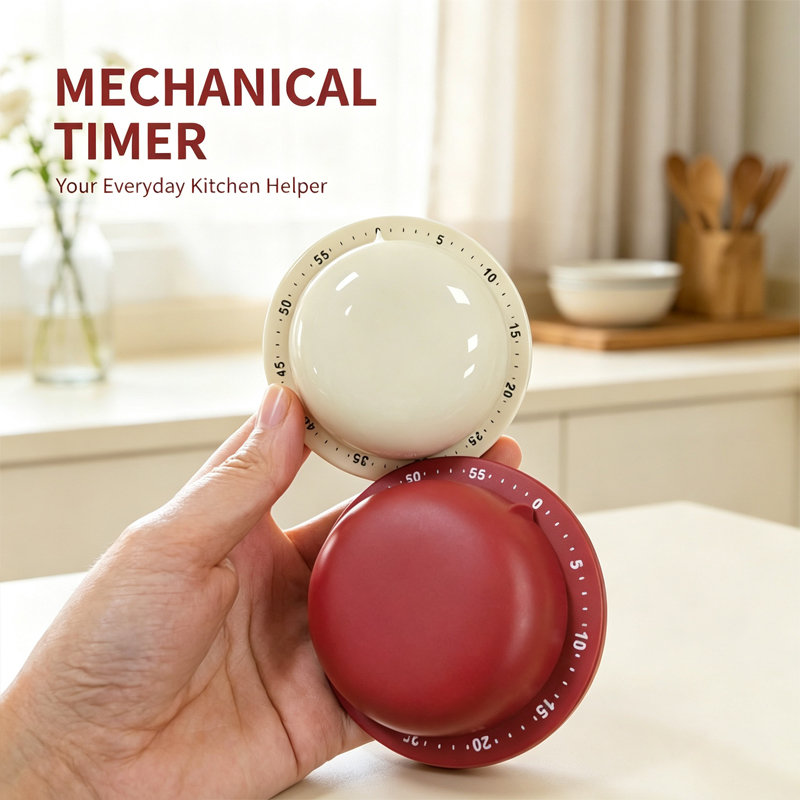 Baking Kitchen Hourly - Mechaniczny minutnik kuchenny z alarmem, zegar