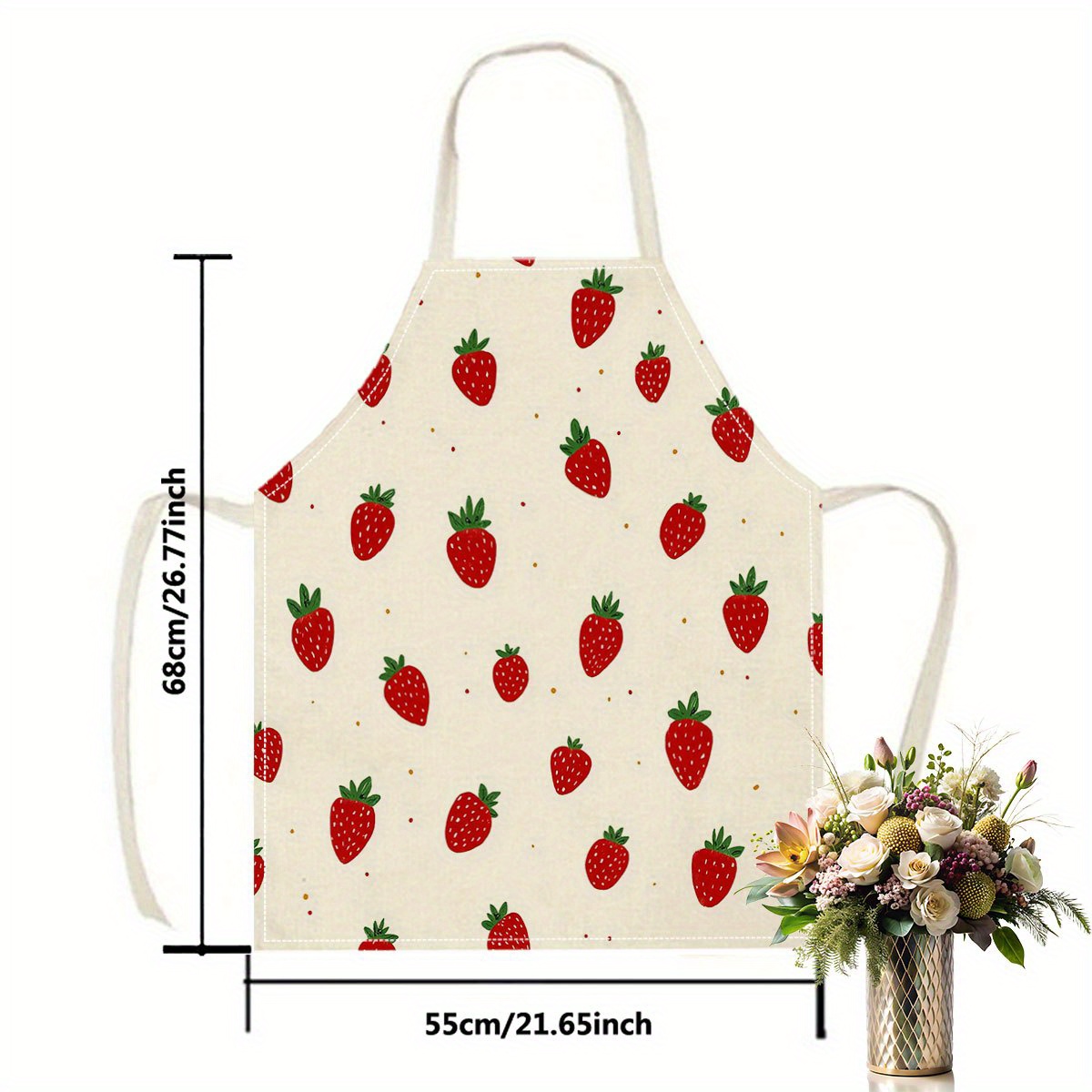 Fartuch w truskawki, wzór owoc – Baking Kitchen For Kids recenzja i cena