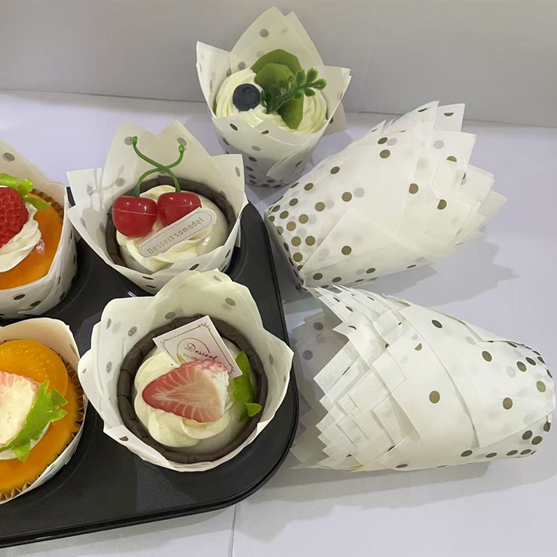 50/100 szt. Złote papilotki w  – Kitchen Baking Mat recenzja i cena