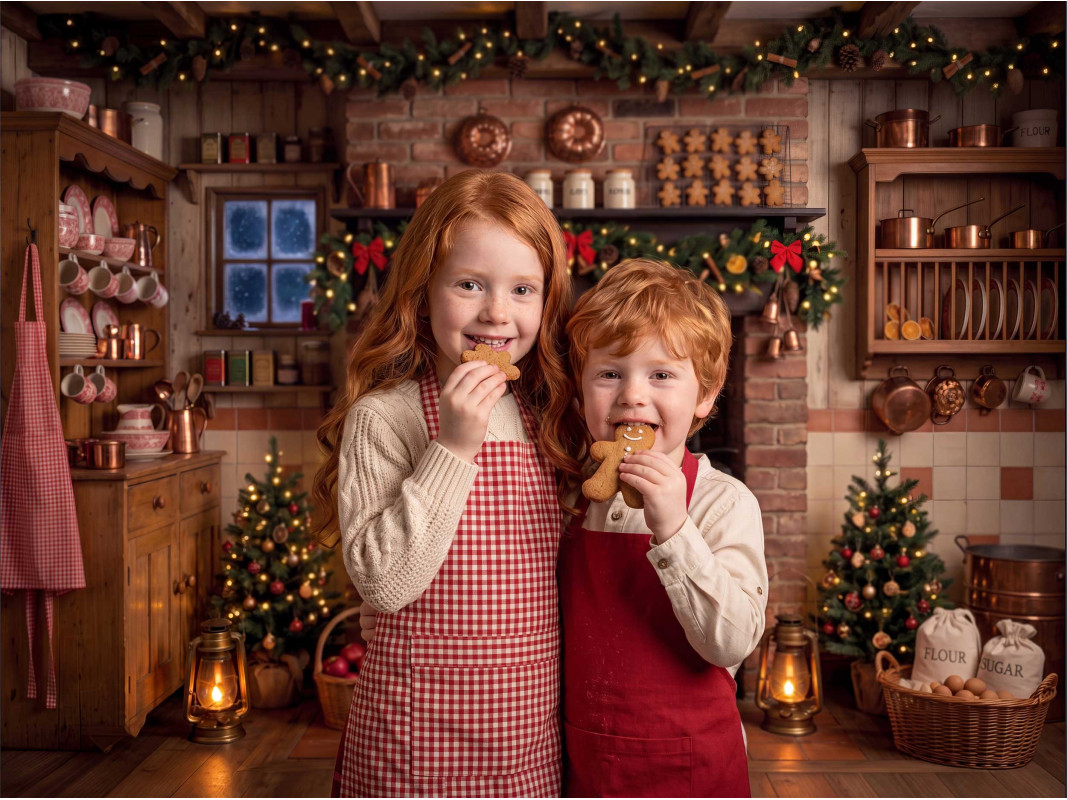 Tło do zdjęć świątecznych dla  – Baking Kitchen For Kids recenzja i cena